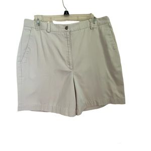 Liz Claiborne Lizsport Light Khaki Shorts - 14